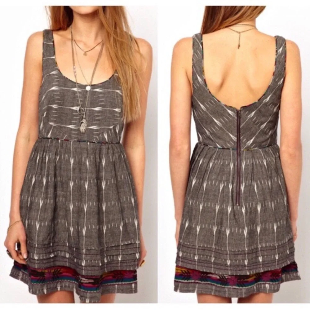 Free People New Romantics Weather Vane Ikat Dress - Picture 1 of 13